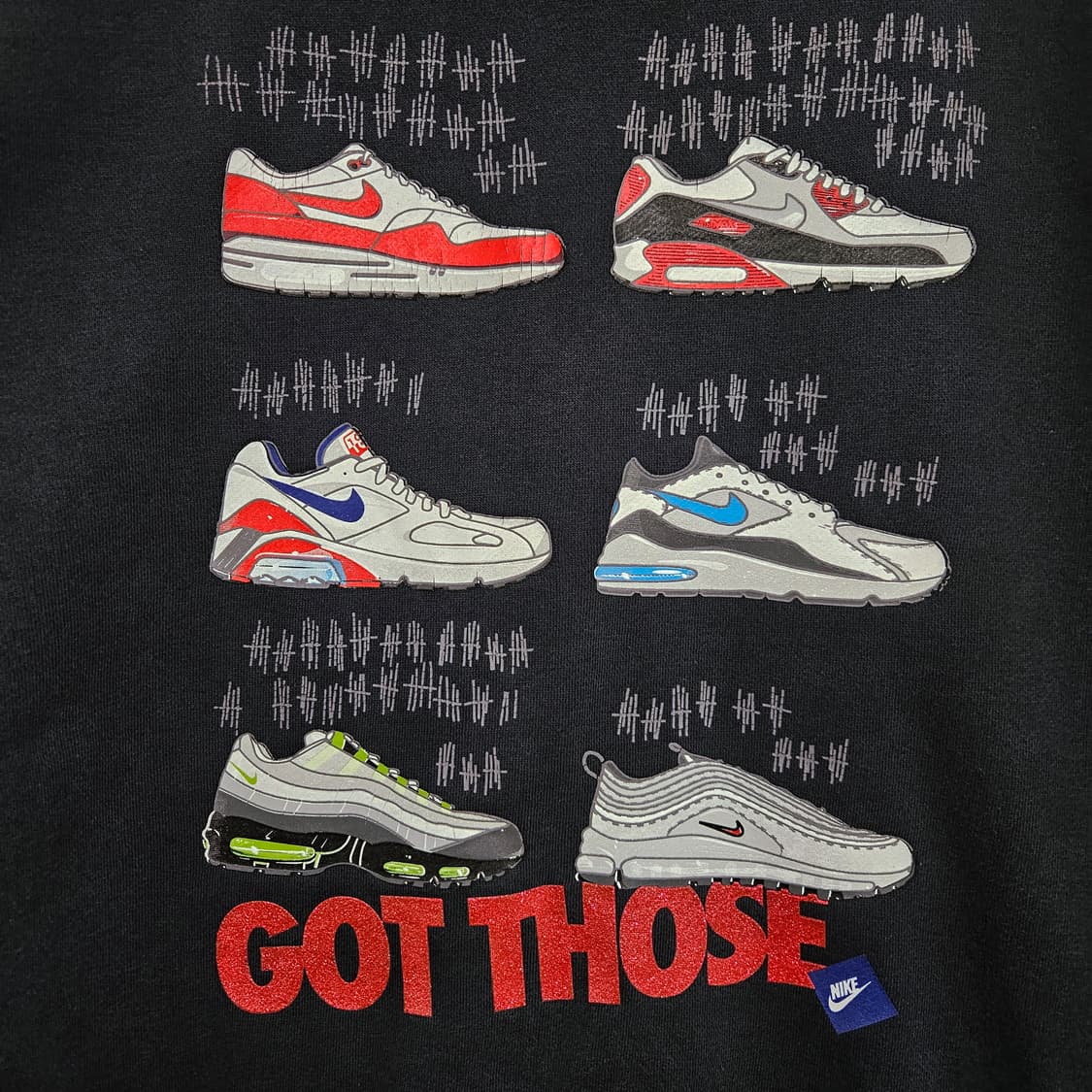 M 95) 나이키 에어맥스 백프린팅 후드집업 상품이미지4