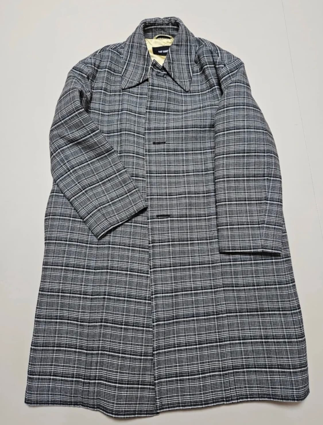 라프시몬스 18fw 카반 울 체크코트 46 상품이미지2