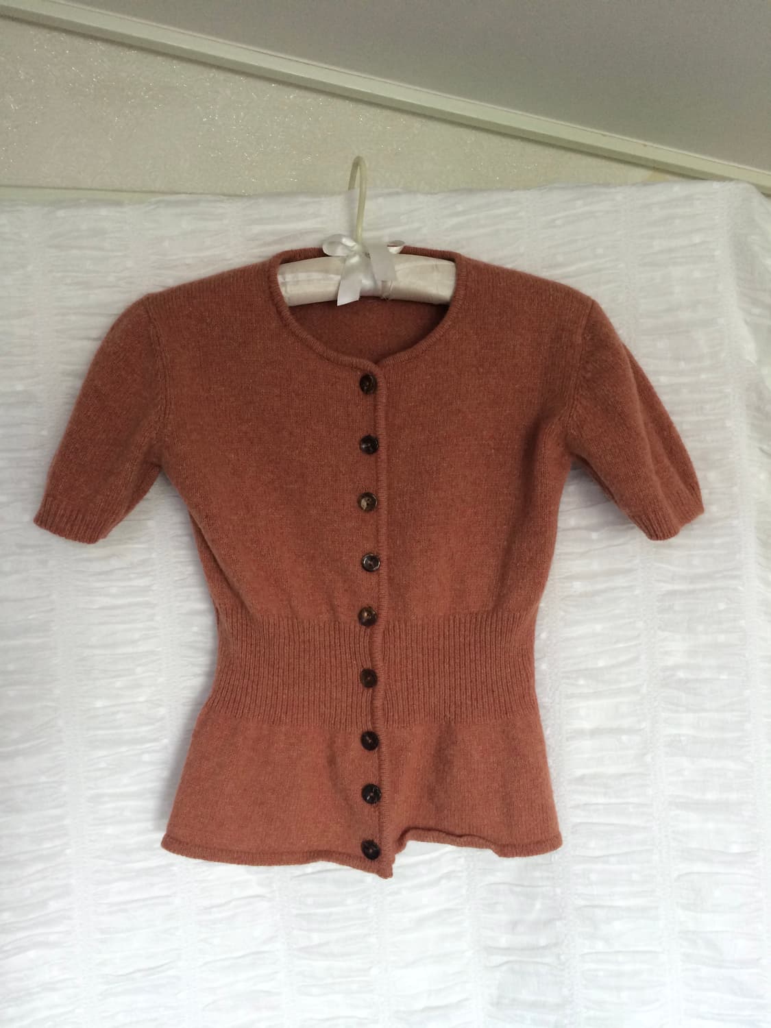 빈티지 반팔 니트 가디건 상품이미지7