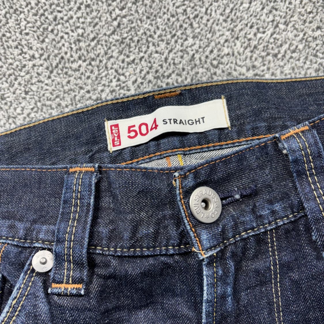 리바이스 504 페이즐리 포켓 디테일 스트레이트 핏 데님 팬츠 상품이미지7