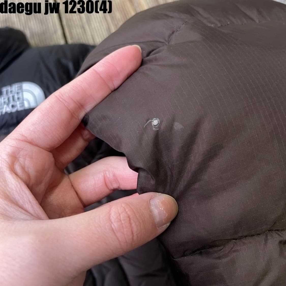 노스페이스 패딩 브라운 불빵존재 상품이미지5