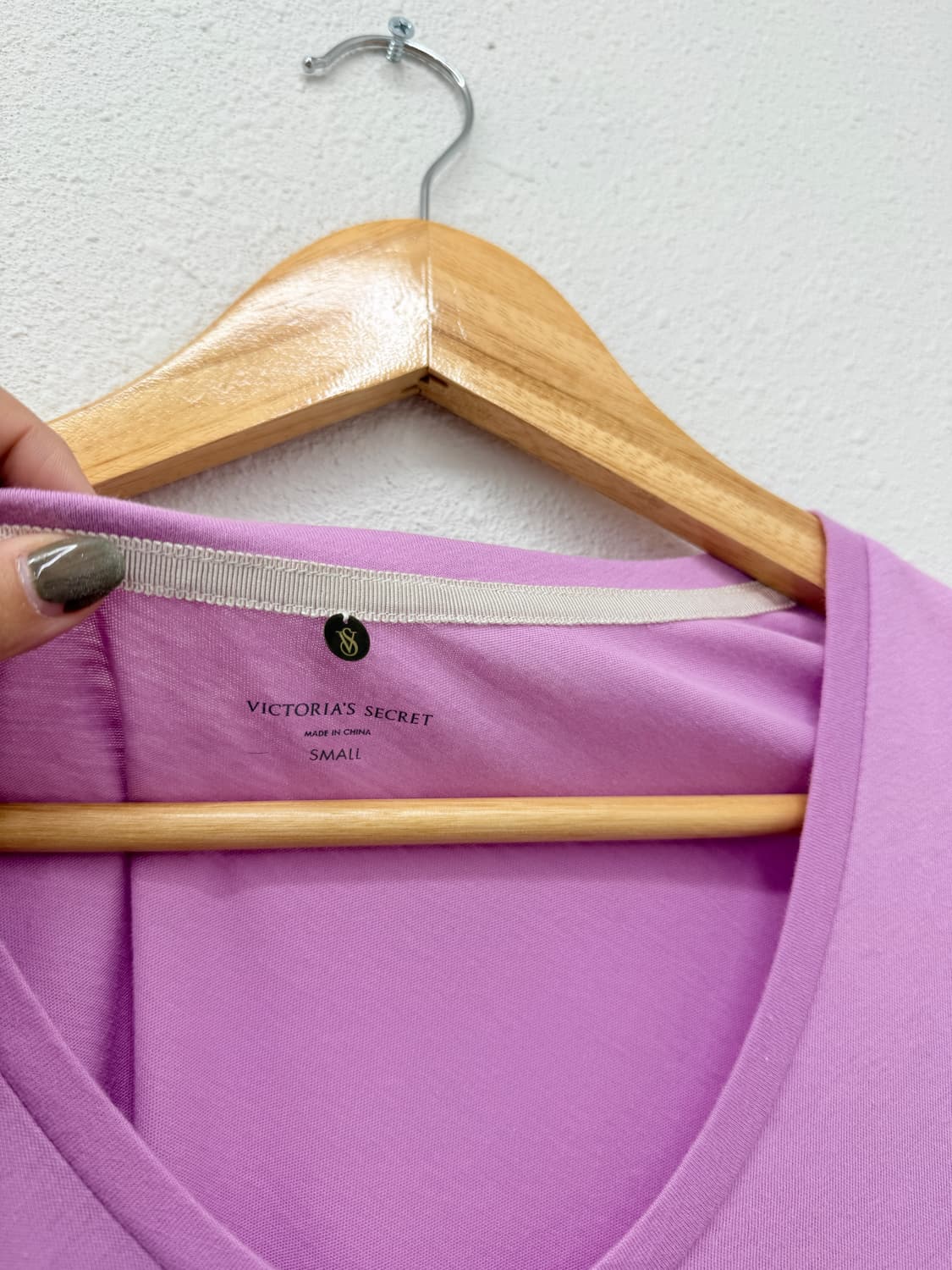 빈티지 Victoria's Secret 민트 퍼플 반팔티 2세트 상품이미지4