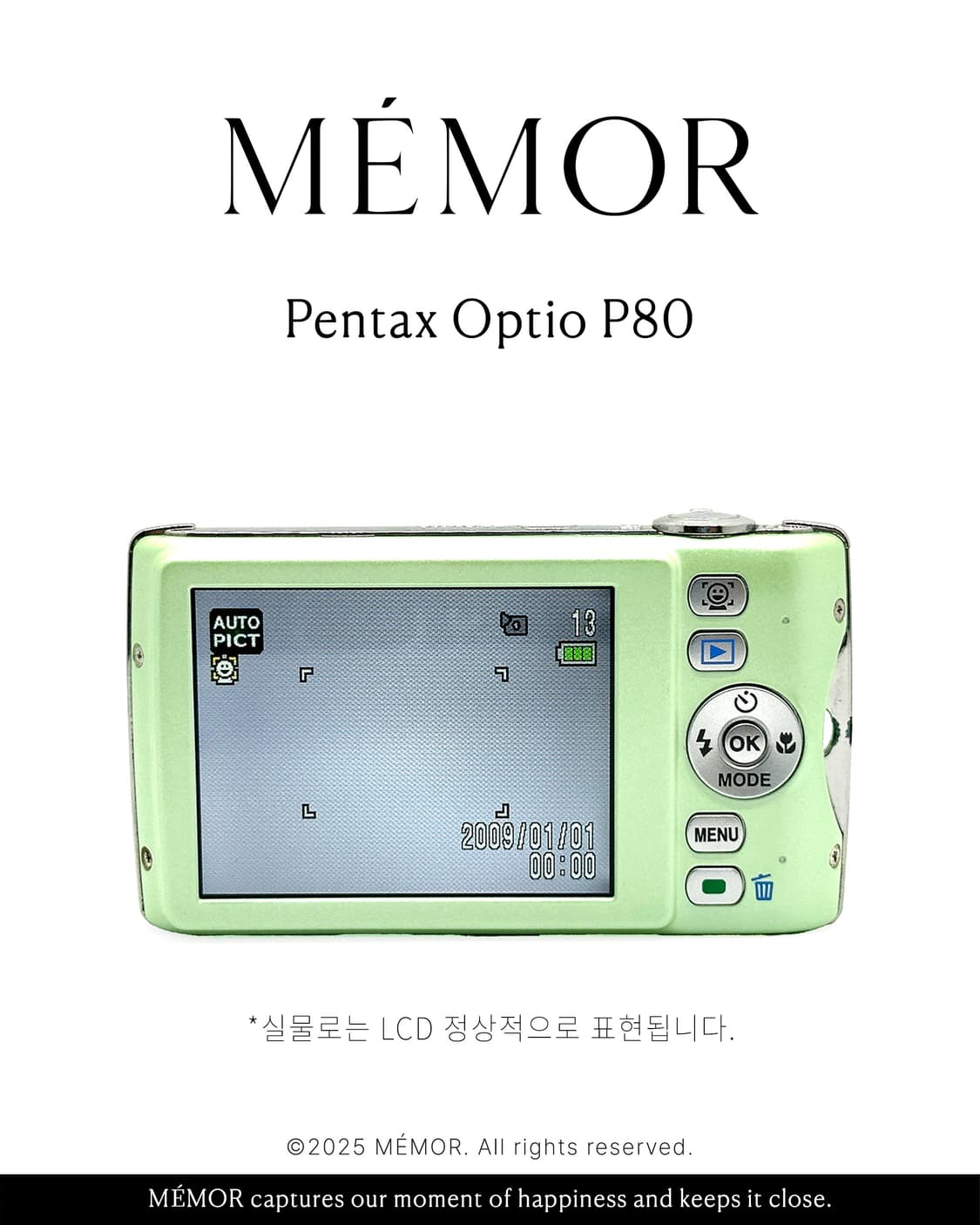 입문자추천/뉴트럴톤무드💗Pentax Optio P80 펜탁스 디카 상품이미지5