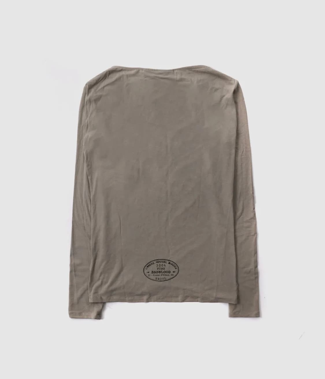 배드블러드 KEEP SLEEPING 보트넥 루즈핏 티 샌드 상품이미지2