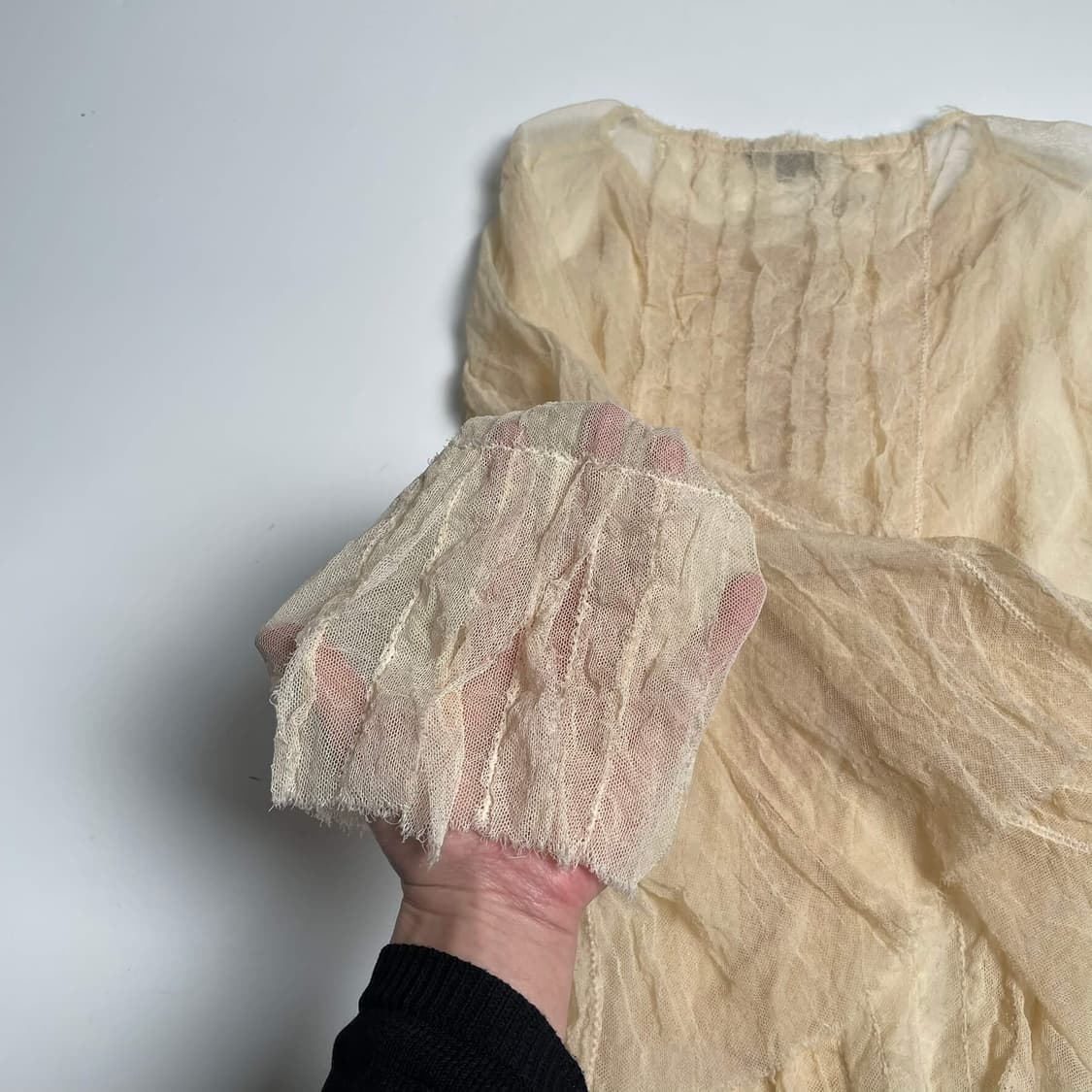 Krizia 시스루 코튼 가디건 (italy)  상품이미지7