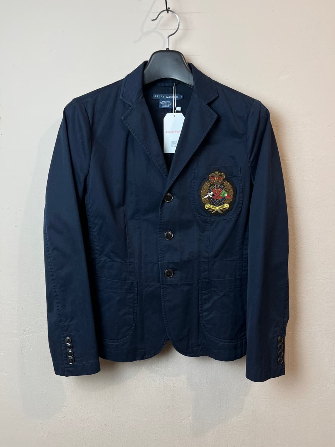 폴로 랄프로렌 크레스트 패치 코튼 블레이저 상품이미지1