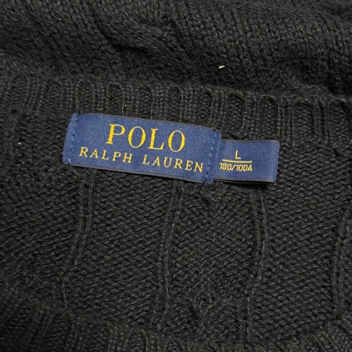 L 폴로랄프로렌 블랙 케이블 니트 상품이미지4