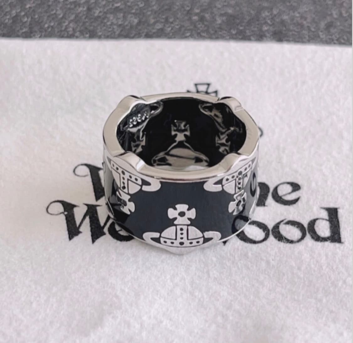 비비안웨스트우드 아카이브 orb 각인 포인트링 반지 상품이미지2