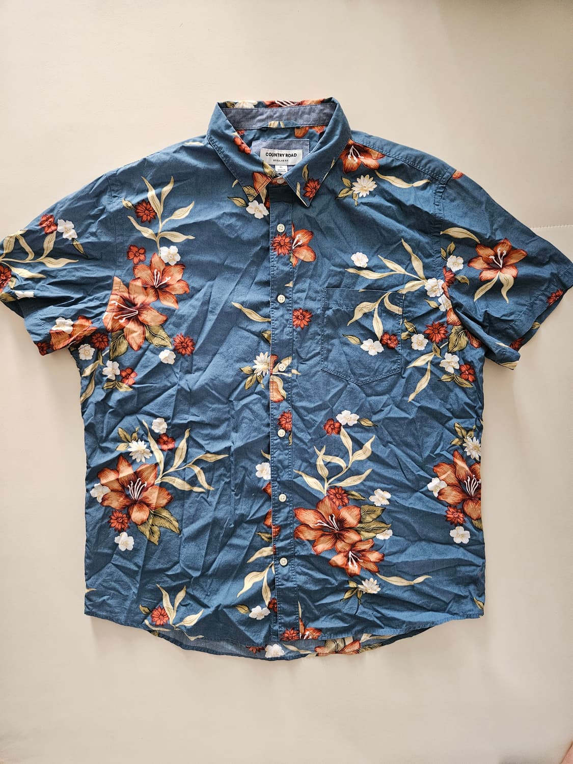 country road 하와이안 셔츠 XL 상품이미지1