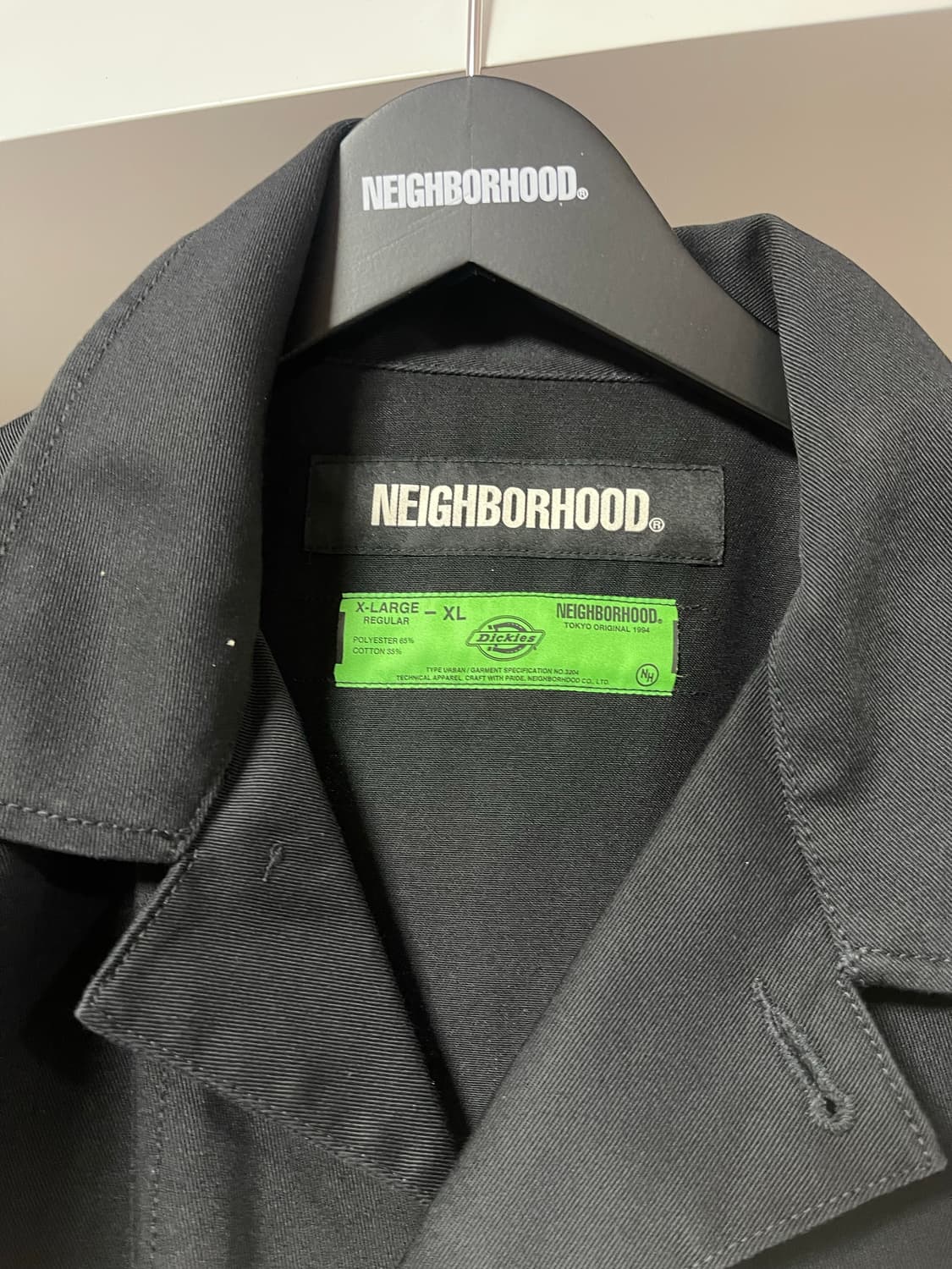 Neighborhood Dickies 콜라보 워크 자켓 블랙 XL 상품이미지3
