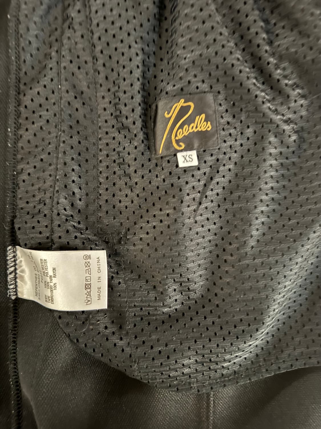 니들스 팩토리 H.D. 트랙 팬츠 폴리 스무스 블랙 상품이미지5