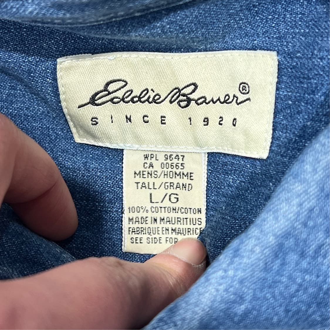 에디바우어 워크 데님셔츠 s10415 상품이미지5