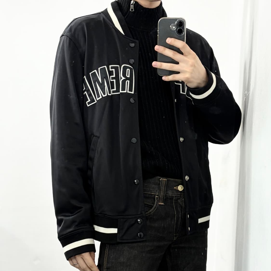 슈프림 빅로고 메쉬 바시티 자켓 상품이미지3