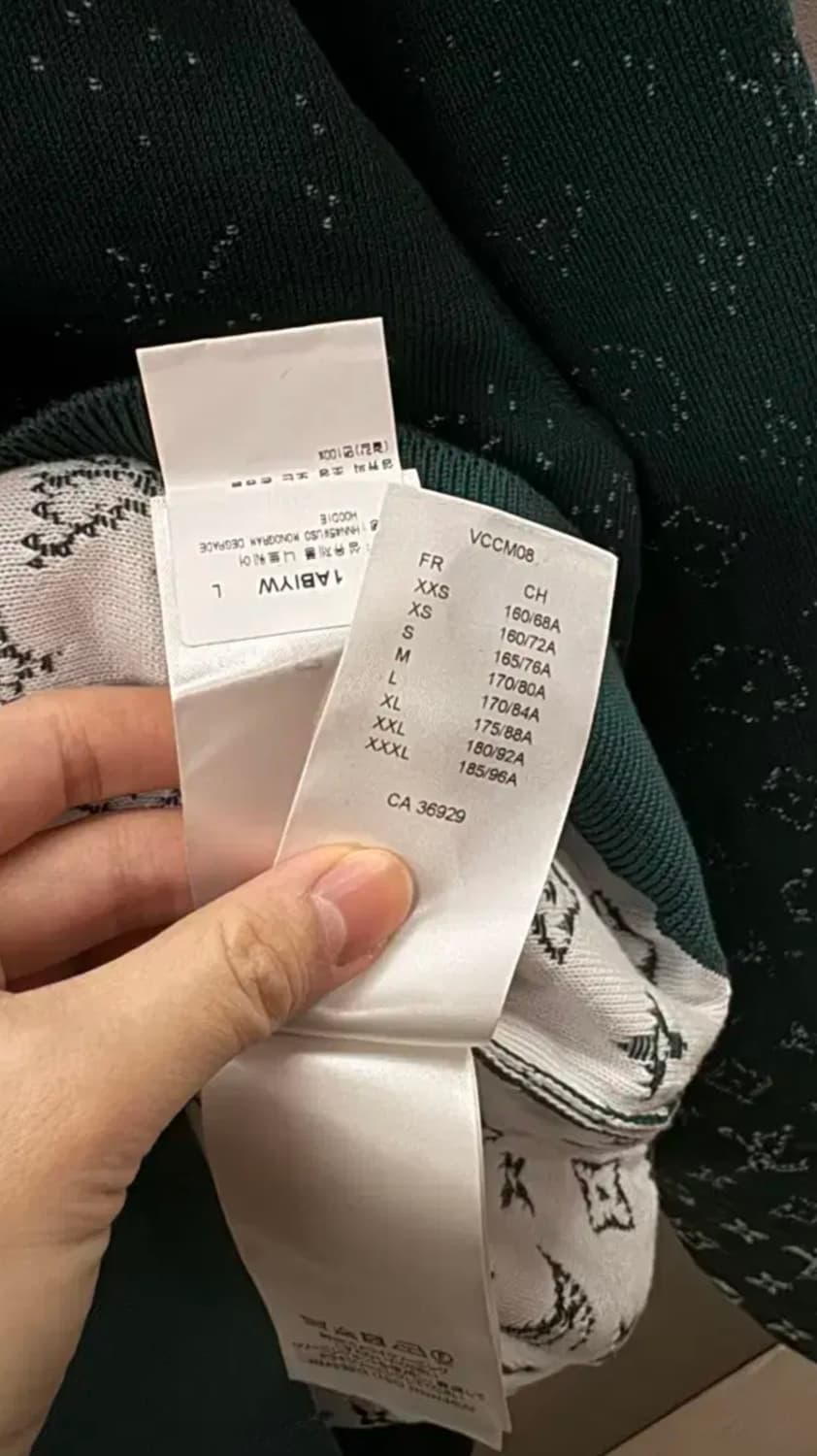 [새 상품/택 보유]루이비통 남성 그라디언트 후드티 L 사이즈 상품이미지6