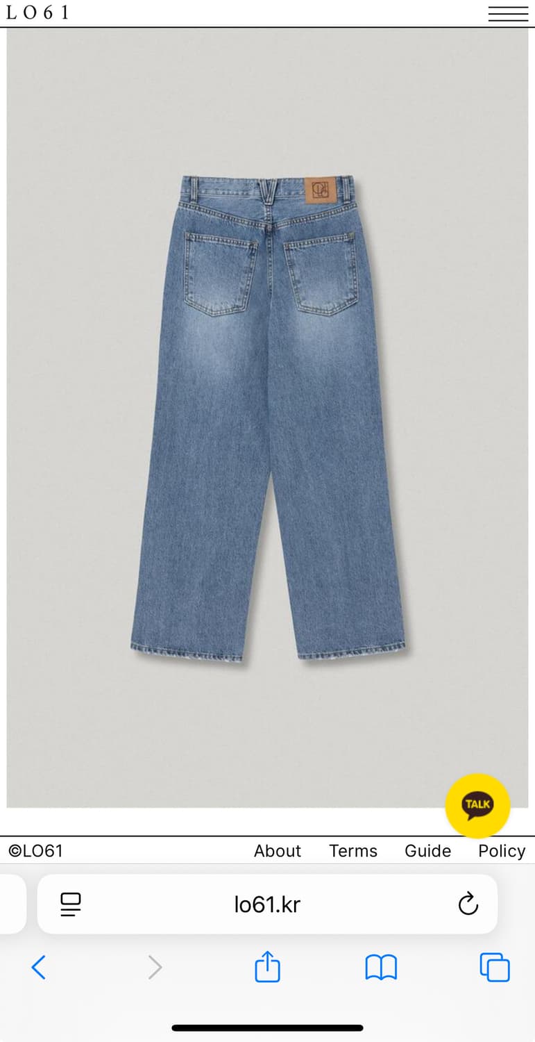 Lo61 와이드레그 데님 택달린새상품m 상품이미지7