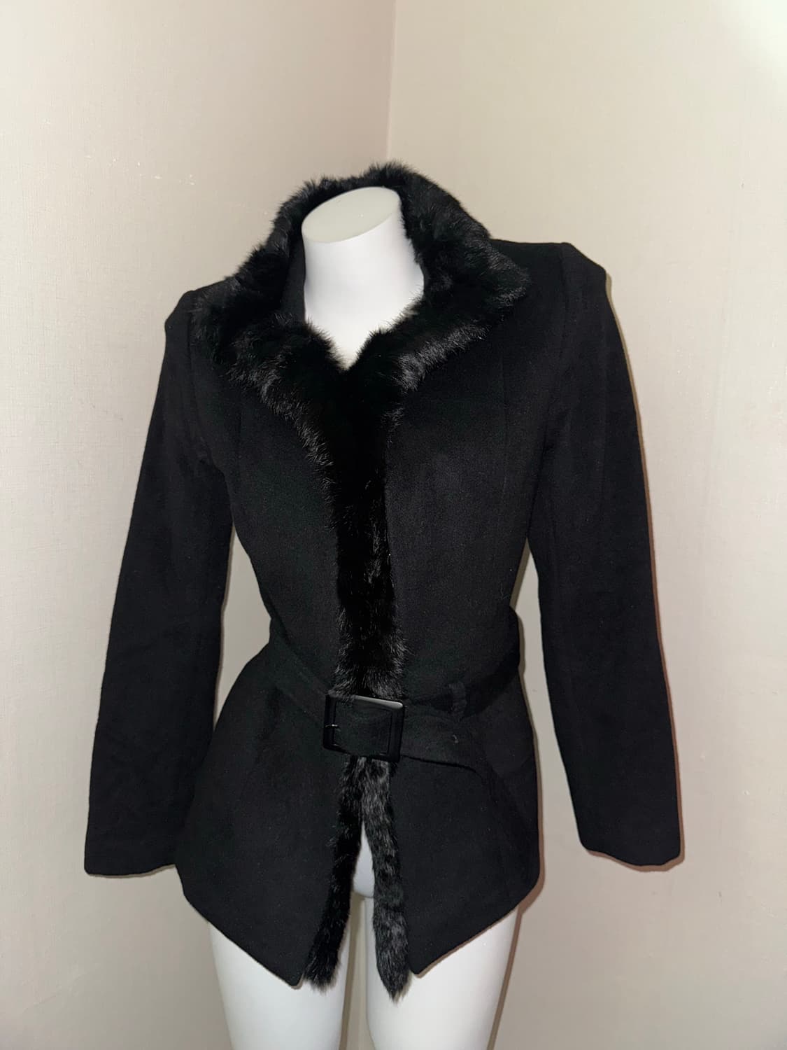 Ru Black belt fur short coat 상품이미지3