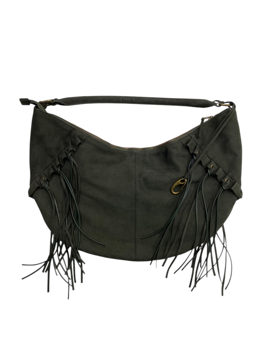 스컬프터 프린지 숄더백 카키 상품이미지2