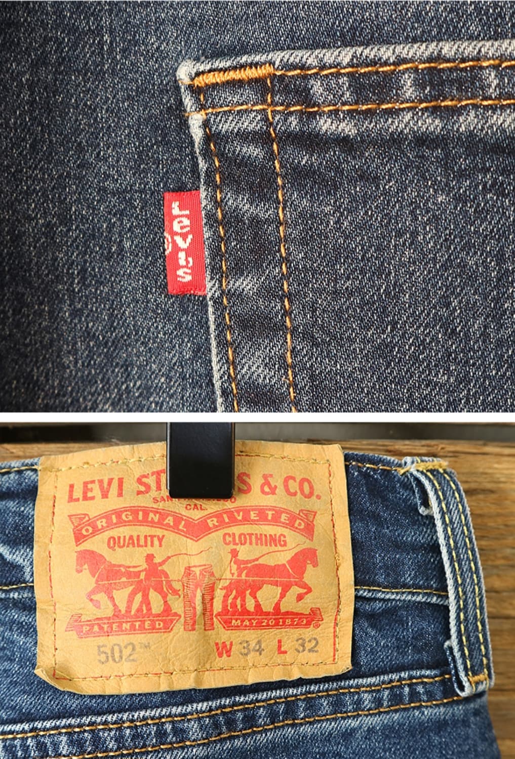  levis 리바이스 502 슬림 스트레이트 핏 데님 33 상품이미지6