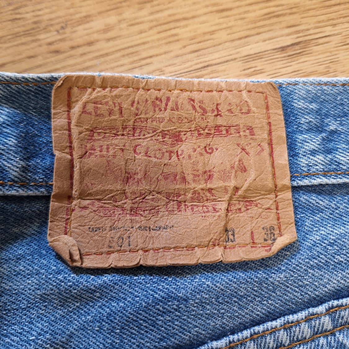 80s 미제 빈티지 리바이스 501 stf W33L36 상품이미지8