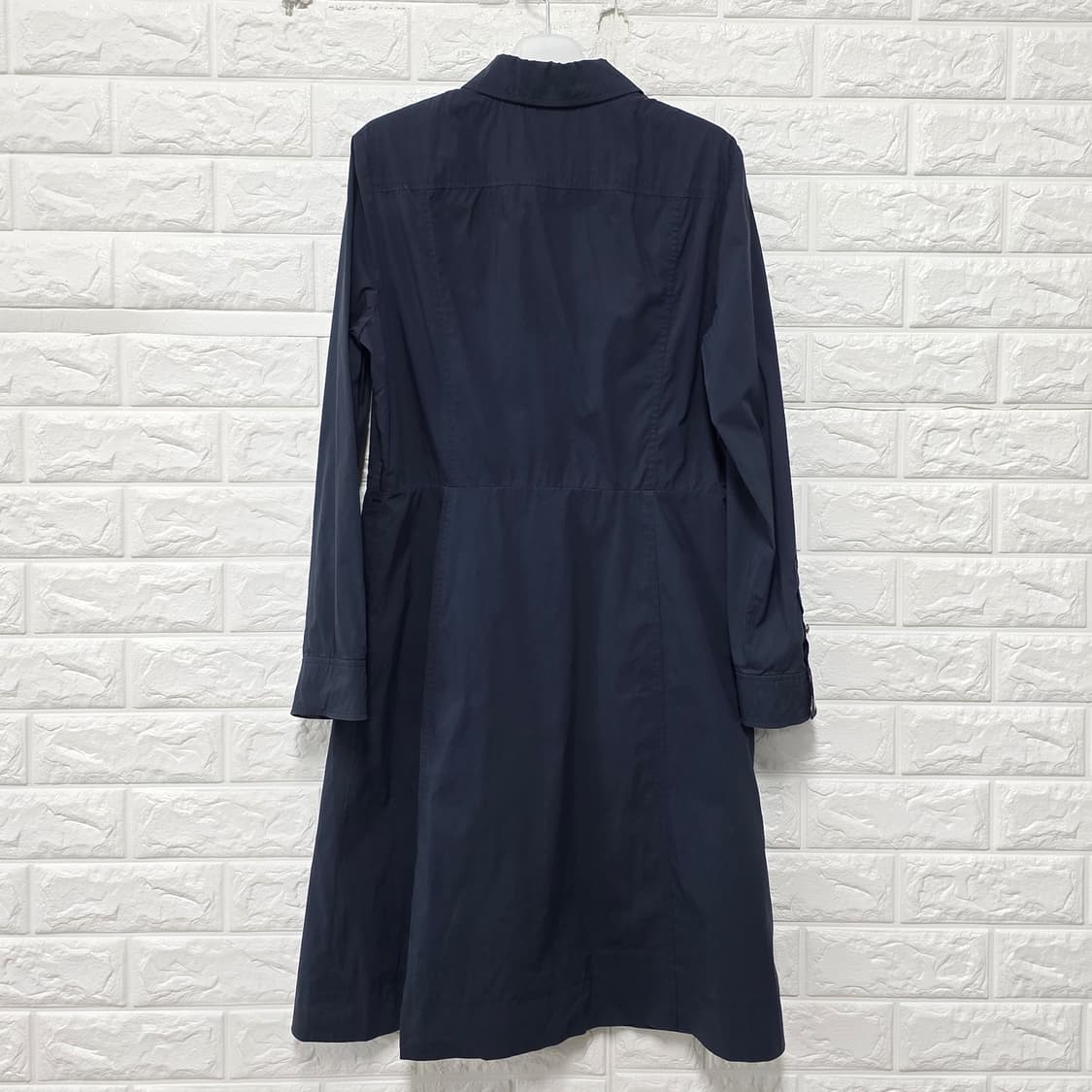 택포) 헤지스 네이비 셔츠형 원피스 M 상품이미지4