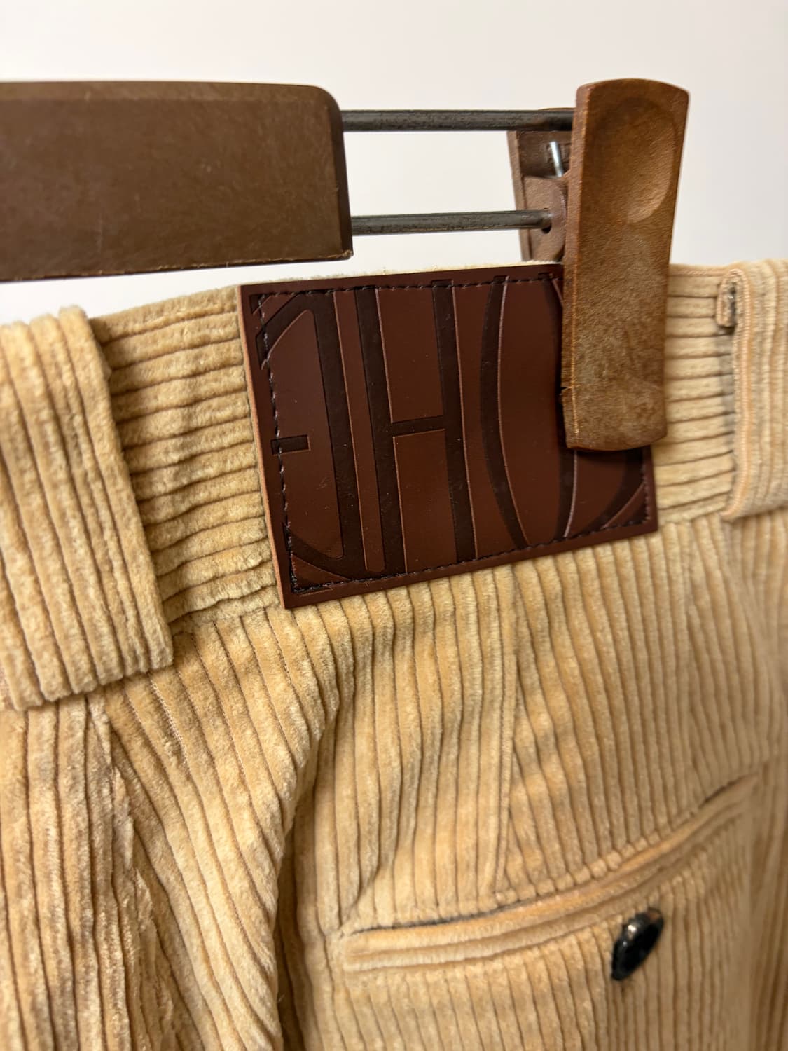 (L) ethos 에토스 베이지 와이드 코듀로이 팬츠 상품이미지3