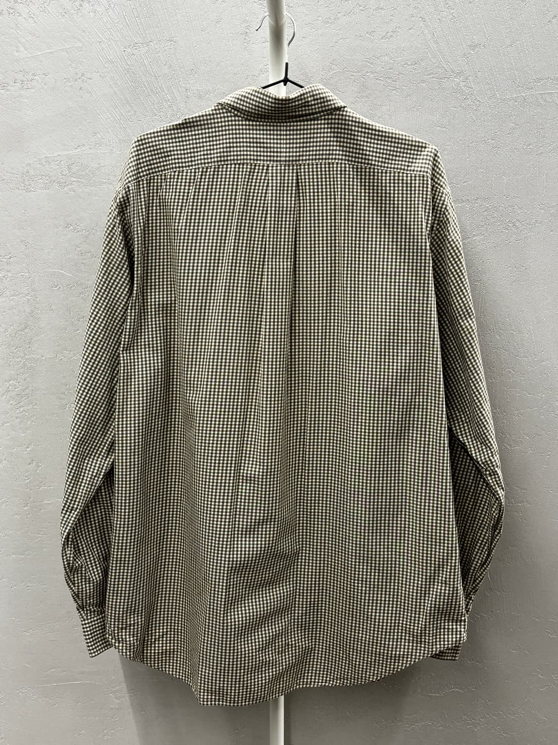 폴로 랄프로렌 깅엄 브라운 셔츠 L 상품이미지7