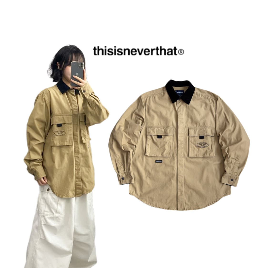 디스이즈네버댓 투포켓 워크 셔츠  상품이미지1