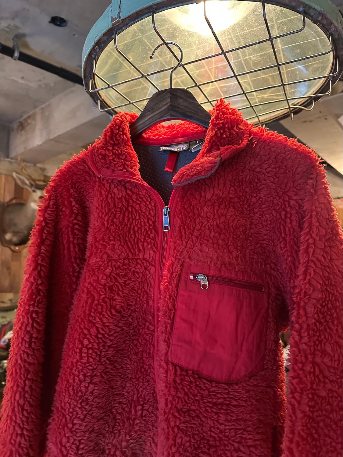 USA 빈티지 파타고니아 딥파일 레드 자켓 S 상품이미지2