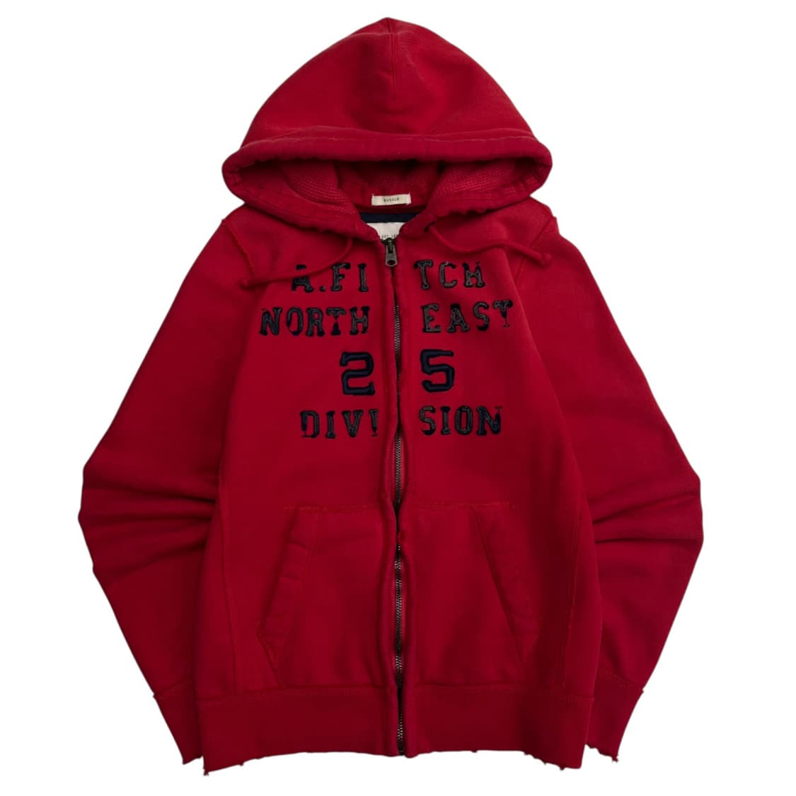 아베크롬비 네이비 패치로고 레드 후드집업 M 상품이미지1