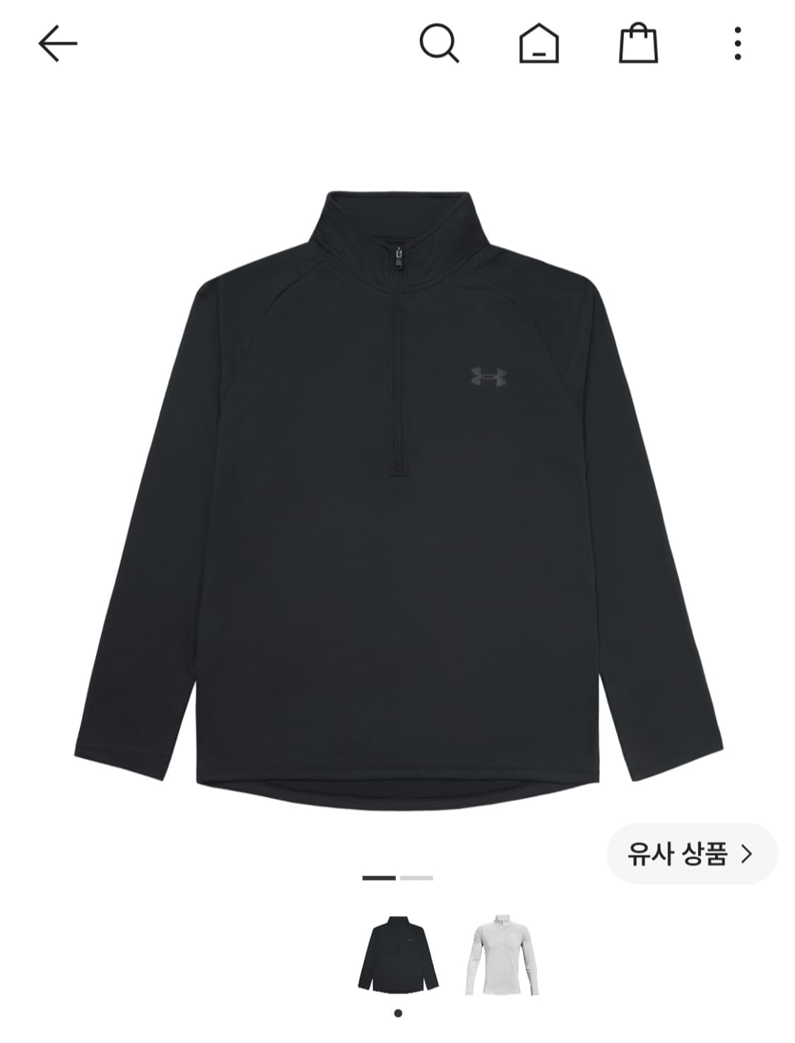언더아머 테크 하프 집 롱슬리브 L 상품이미지2