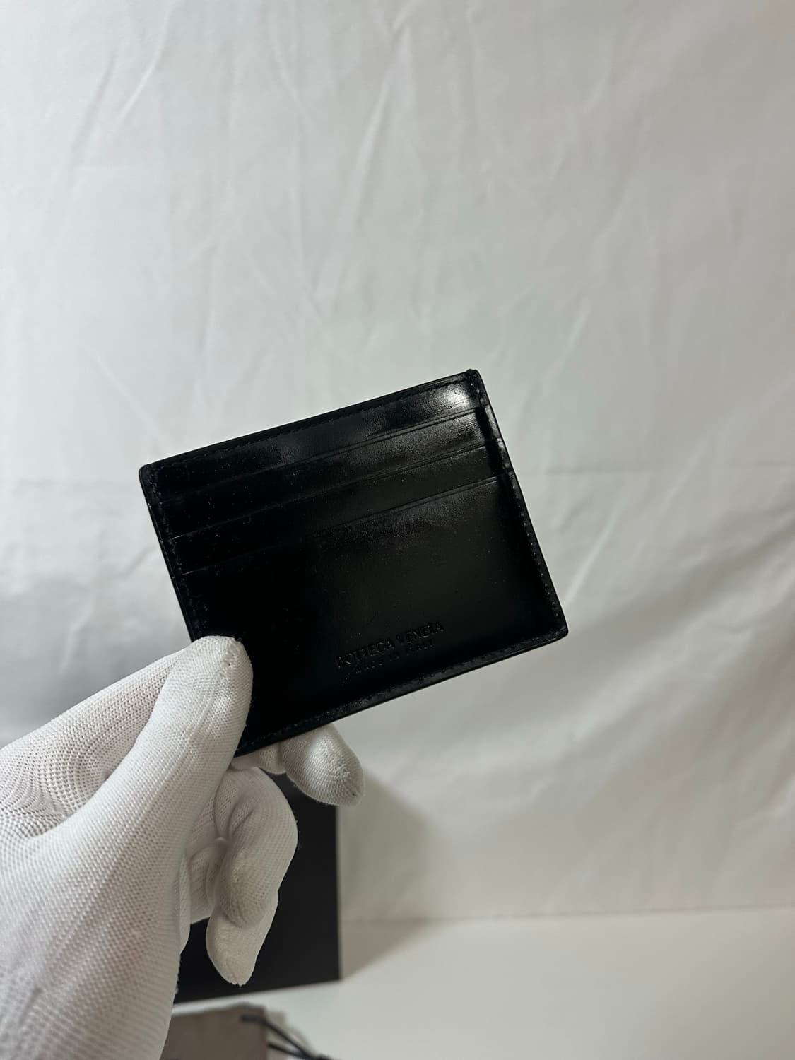 (OS) 보테가베네타 인트레아치토 카드지갑 블랙 상품이미지3