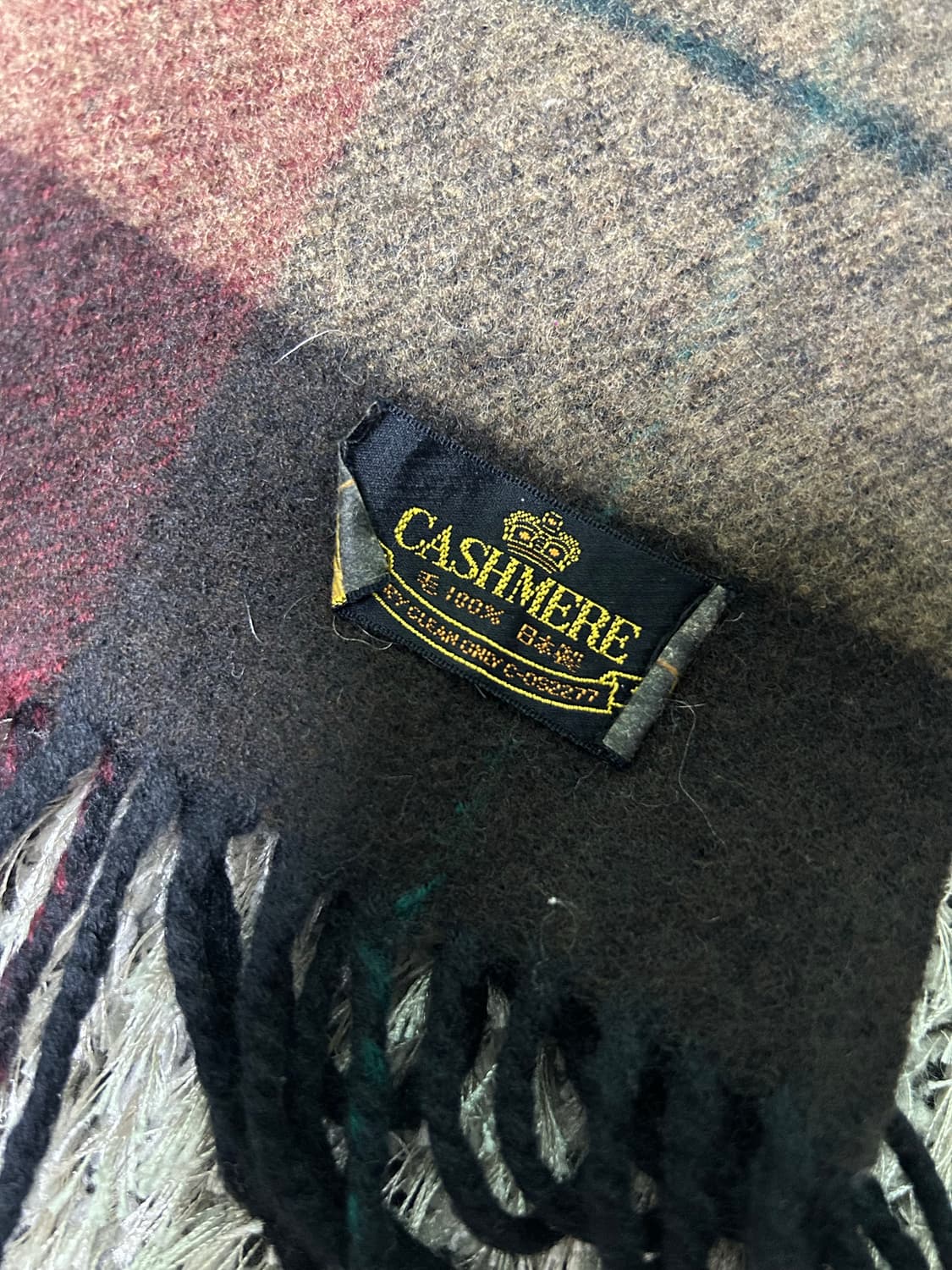 일제 캐시미어 체크 머플러 상품이미지2