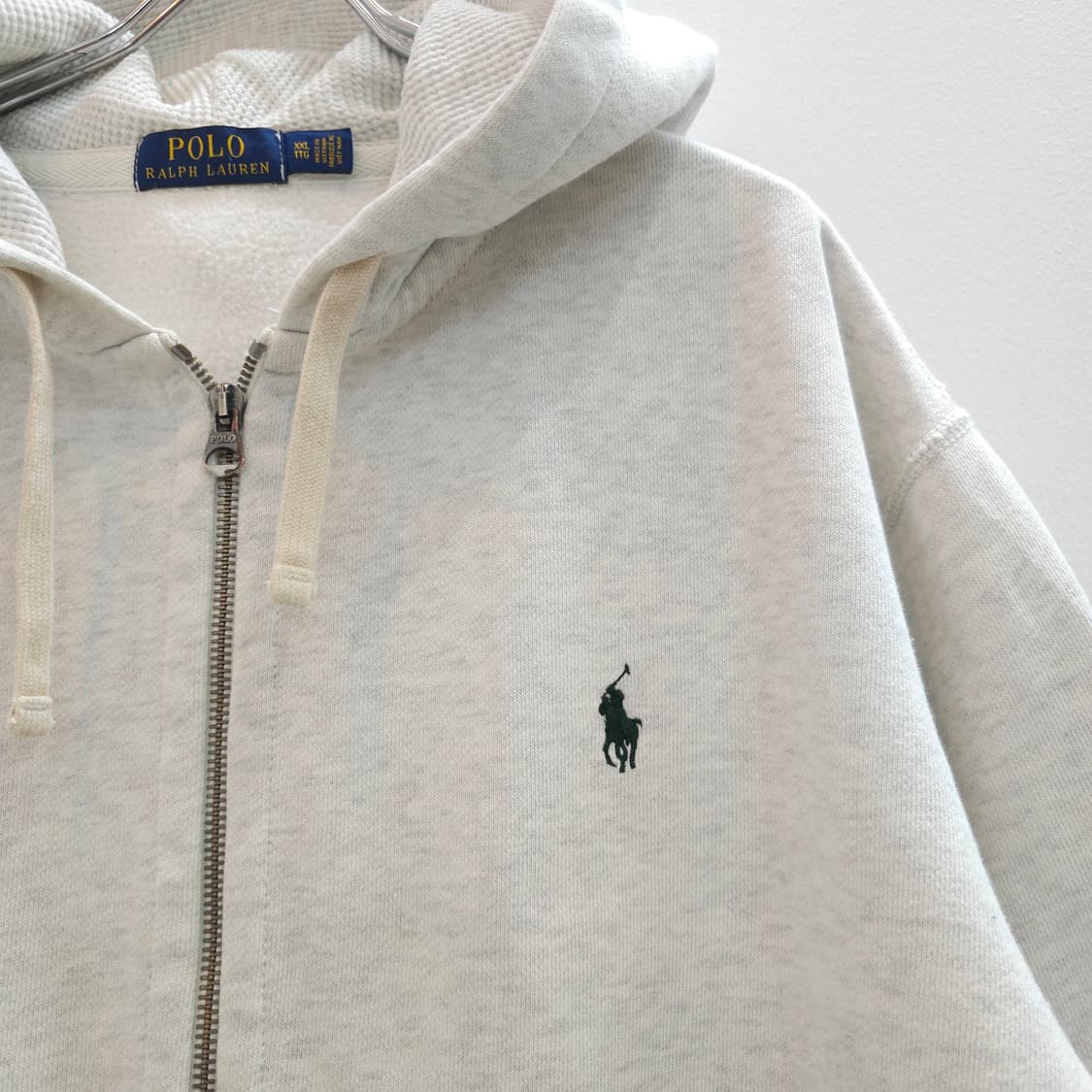 폴로 랄프로렌 써멀 후드집업 기모 멜란지그레이 상품이미지3