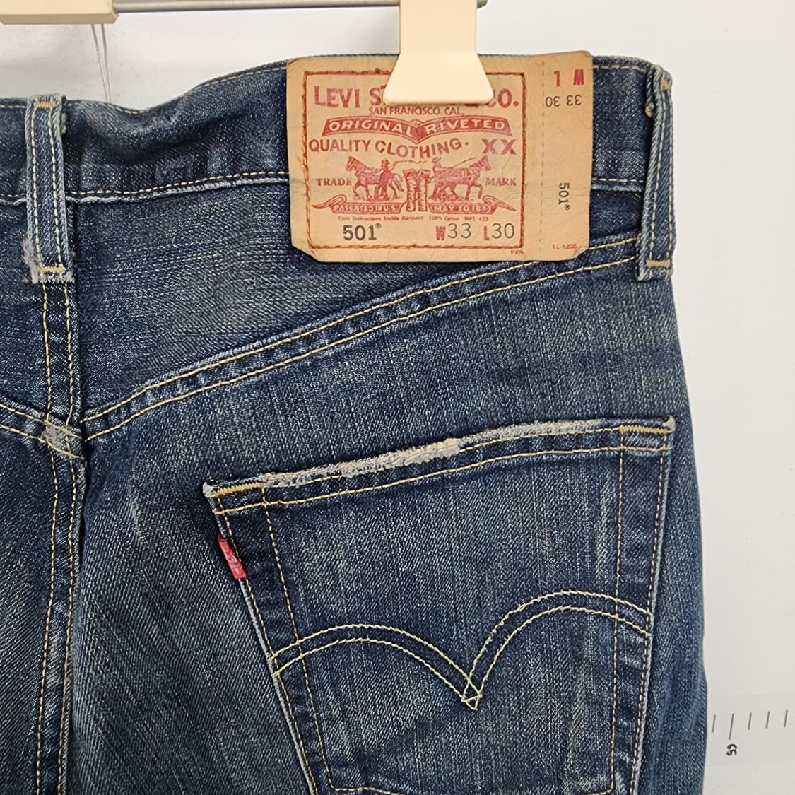 리바이스501 청바지 데님 빈티지 스타일 상품이미지5