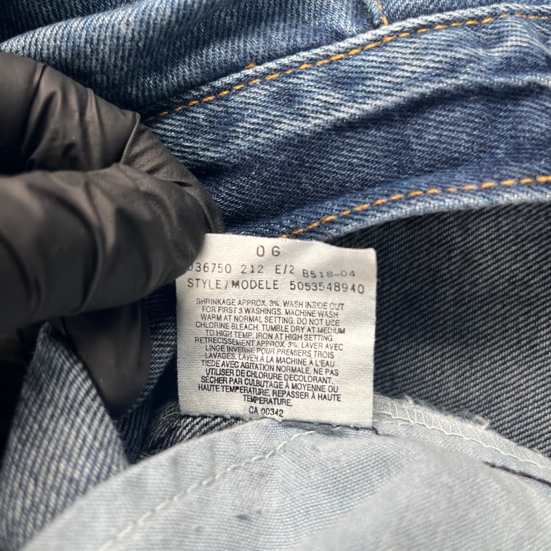 빈티지 리바이스 535 유로핏 와이드렉 데님 상품이미지5