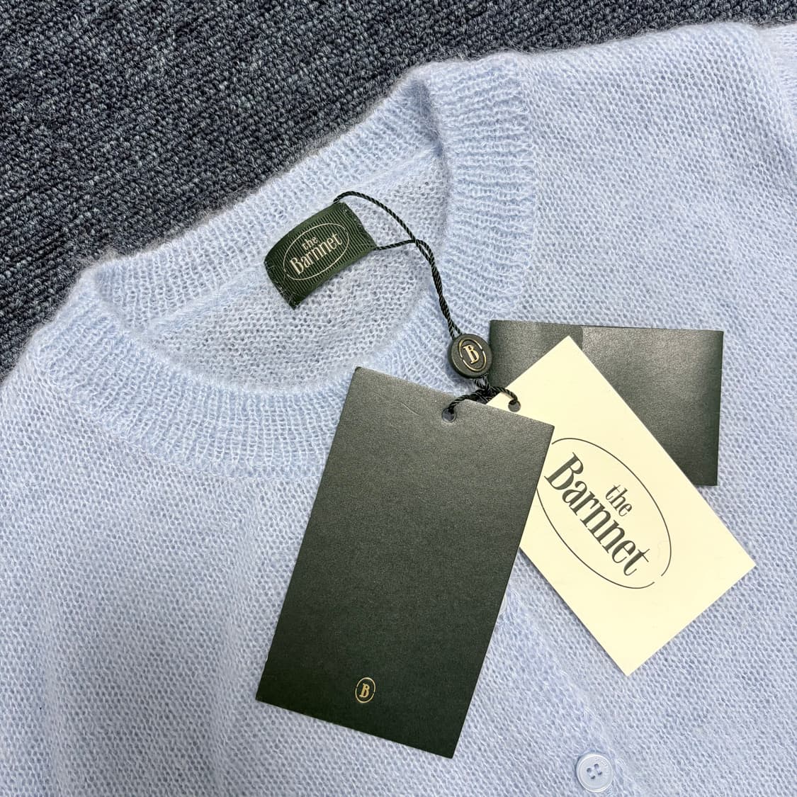 더 바넷 크롭 모헤어 니트 가디건 새상품 상품이미지4