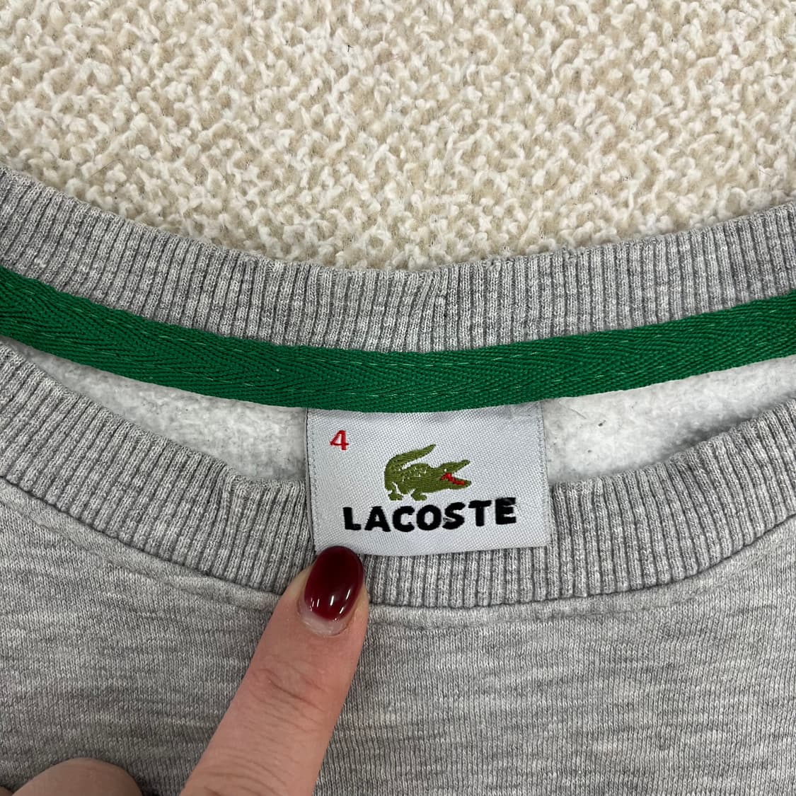 [4] 라코스테 빅로고 라운드넥 맨투맨 스웻셔츠 0114M1 상품이미지2