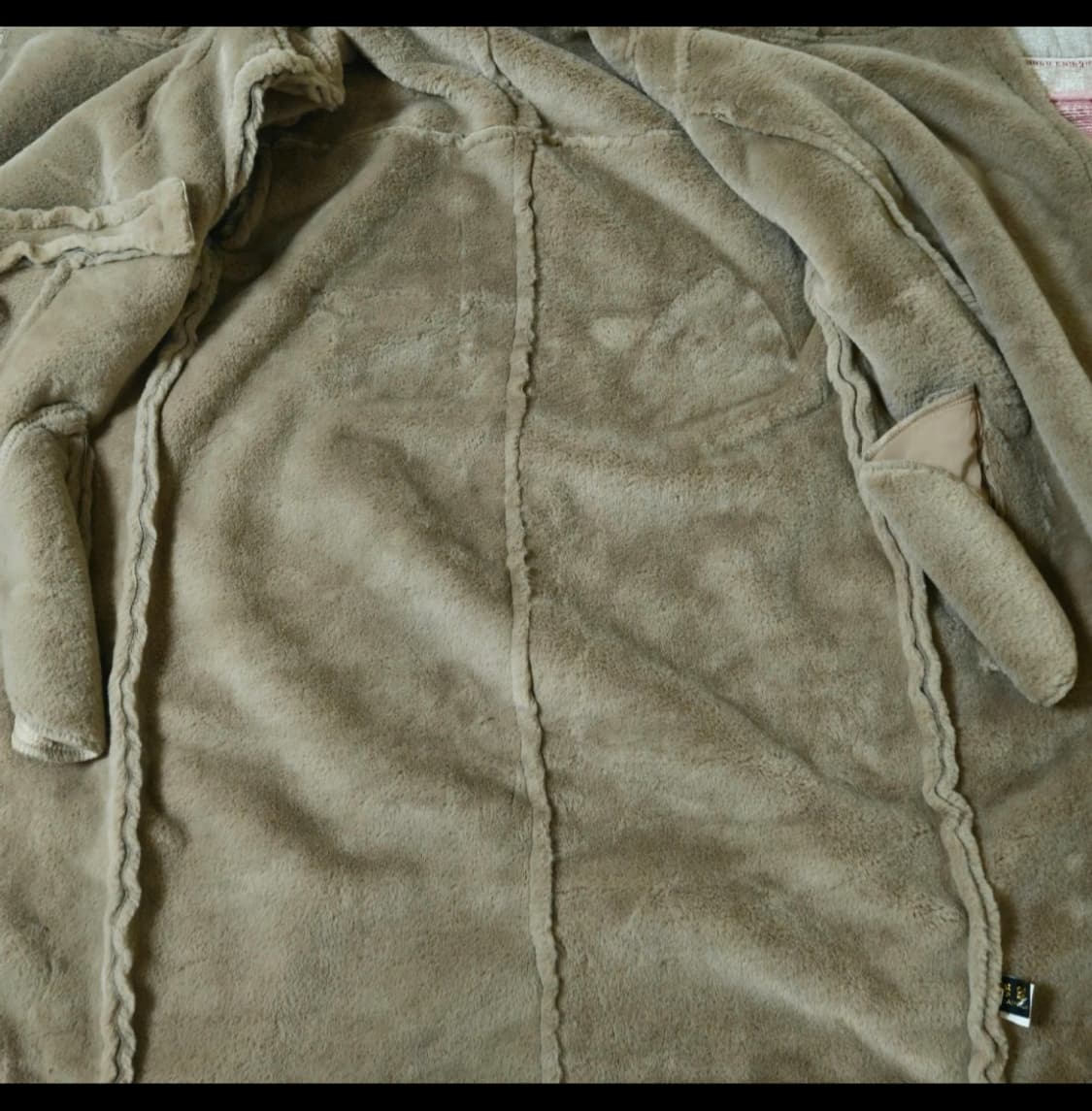 무스탕 롱 코트 M 새상품급 상품이미지5