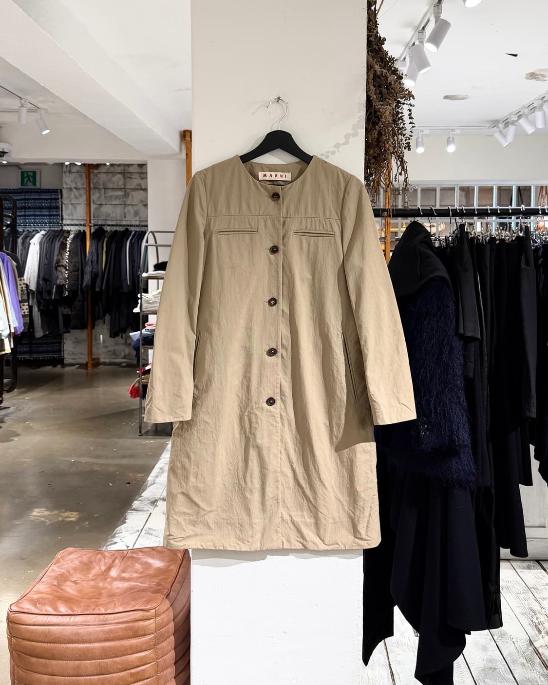 마르니 베이지 코튼 포켓 코트 상품이미지1