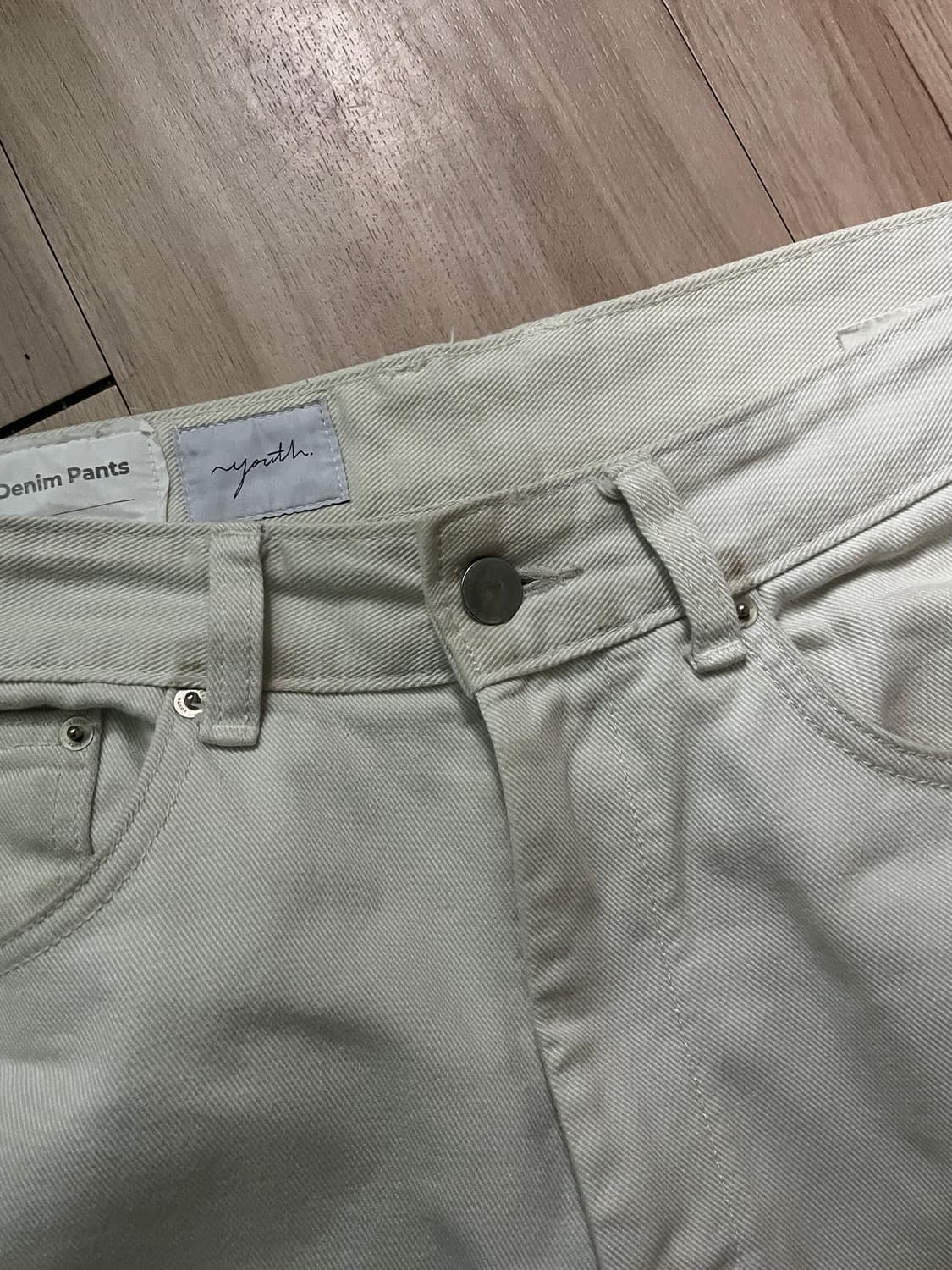 [L]유스 와이드데님팬츠 라이트그레이입니다. 상품이미지3