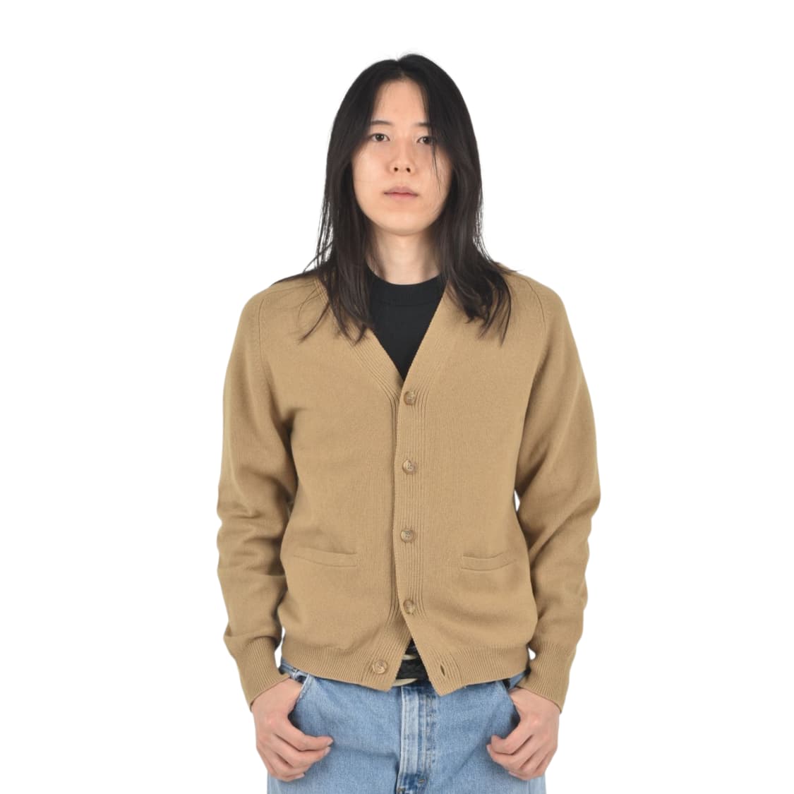 80S 브룩스브라더스 램스울100 울니트 가디건 95 N0633 상품이미지2