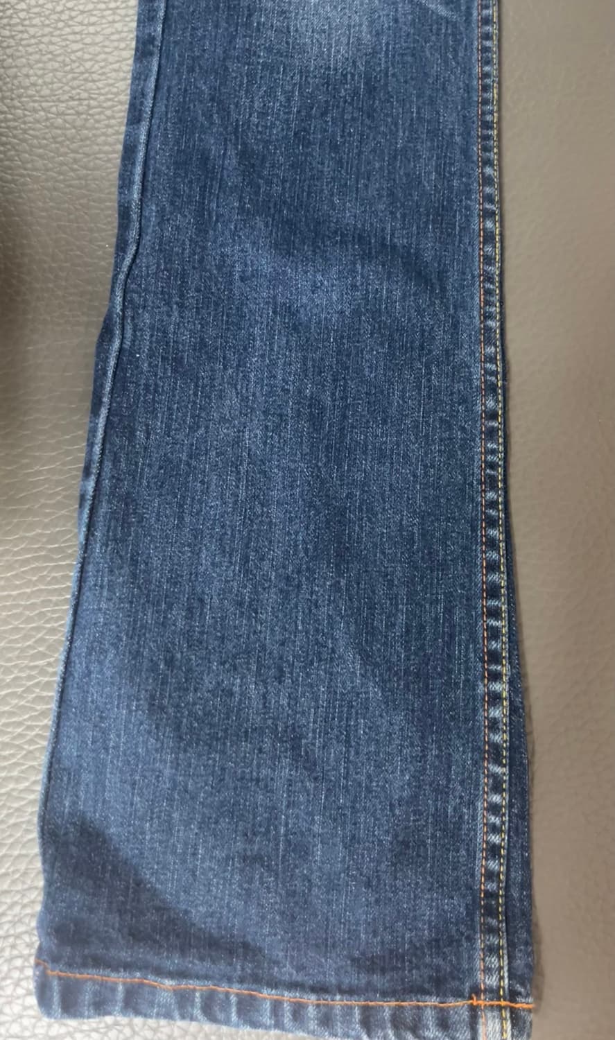 에비수 evisu 핑크 하트 자수 데님 진청바지 부츠컷 팬츠 y2k 갸루 상품이미지8