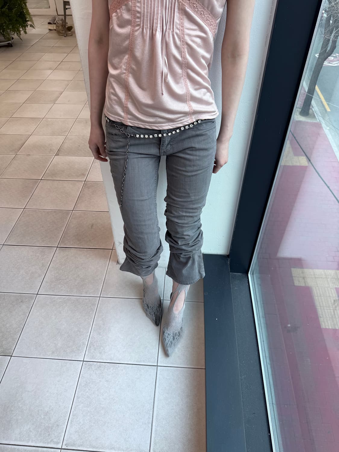 gray skinny jeans 상품이미지3