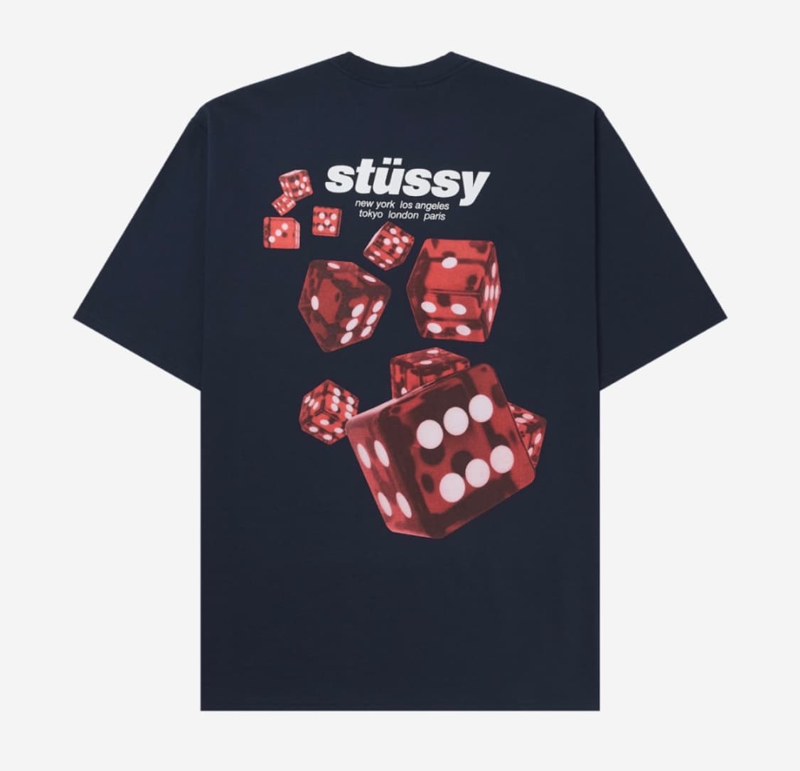 [XXL] 스투시 롤러스 티셔츠 네이비 상품이미지1