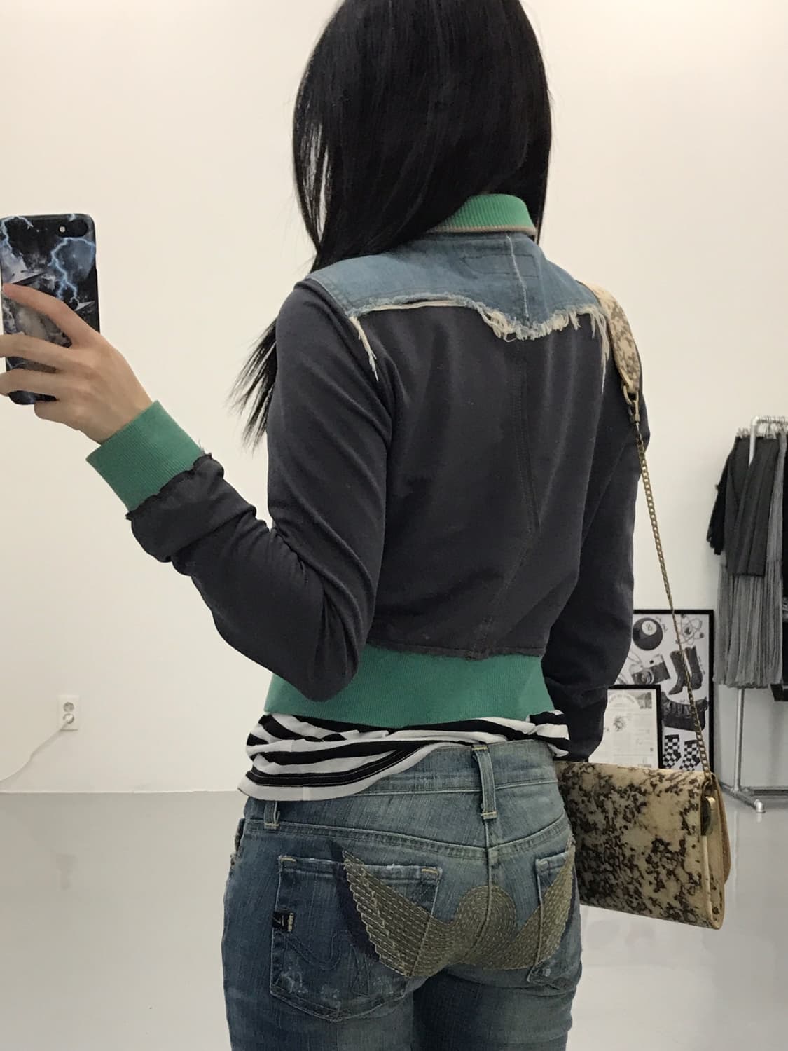 Bnx Poly Denim Printing Jackets 상품이미지3
