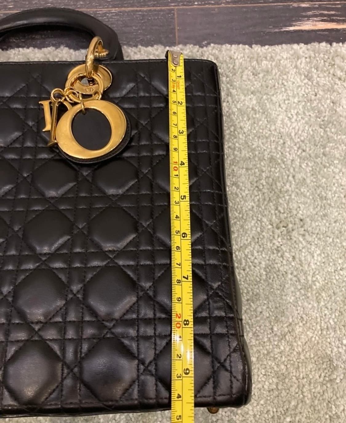 디올 까나주 레이디백 금장 라지 클래식 정품 상품이미지7