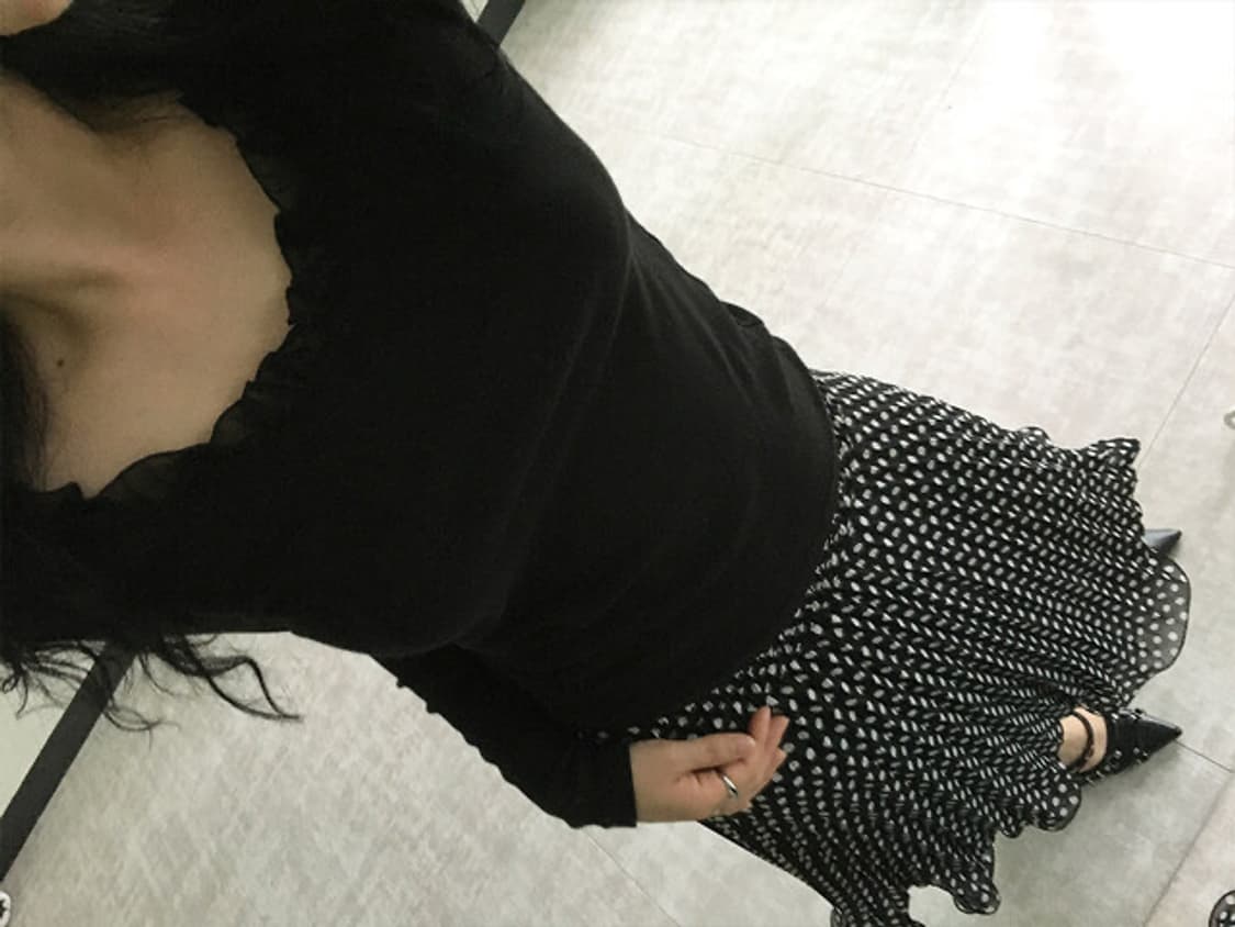 ruffle cross back top 상품이미지3