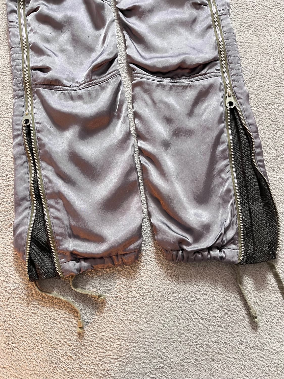 00s 빈티지 미하라 야스히로 M-51 모티브 새틴 팬츠 상품이미지8