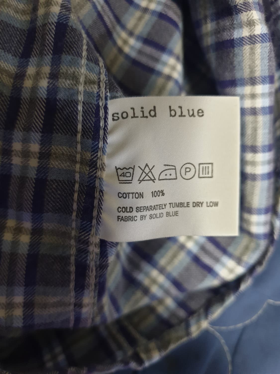 (희귀매물) 솔리드 블루 테일러 워크웨어 코듀로이 엘보패치 체크셔츠(F) 상품이미지6