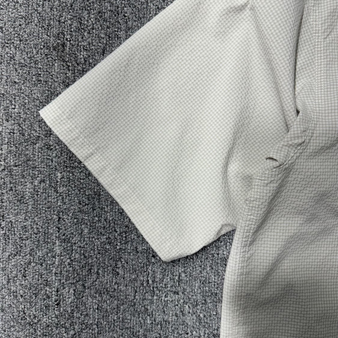 BEAMS 캠프 칼라 체크셔츠 그레이 ( L/OLD-7524 ) 상품이미지5